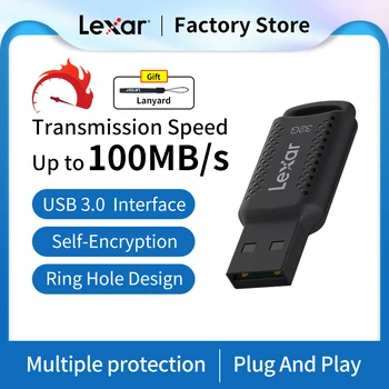 Lexar USB stick V400 флеш-накопитель USB 3.0 USB Key memory 100 МБ/с. 32 ГБ 64 ГБ 128 ГБ Высокоскоростные флэш-накопители для Mac / ПК / Android