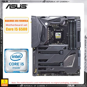 Комплект материнской платы LGA 1151 ASUS MAXIMUS VIII FORMULA + i5 6500 Использует набор микросхем Intel Z170 для поддержки Core i7 i5 i3 Republic of Gamers