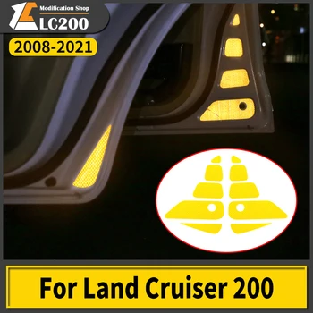 Для двери автомобиля Land Cruiser 200 Светоотражающие предупреждающие наклейки Модификация LC200 Аксессуары для кузова автомобиля Советы по безопасности от столкновений