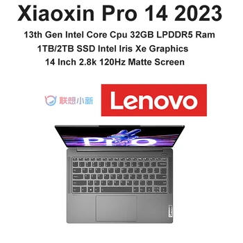 2023 Ноутбук Lenovo Xiaoxin Pro 14 Ноутбук 13-го поколения Intel Core Cpu 32 ГБ Оперативной памяти 2 ТБ SSD 14-дюймовый 2.8 K Матовый экран Windows 11 Pro