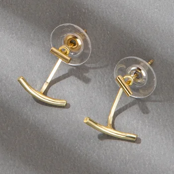 2023 Новые Креативные Простые серьги-гвоздики Т-образной формы для женщин Геометрические украшения для ушей Съемные серьги Свадебные подарки