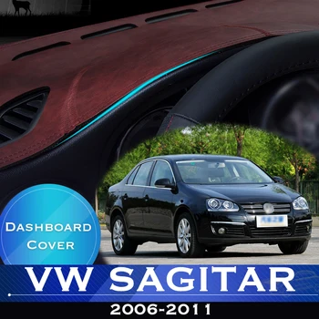 Для Volkswagen VW Sagitar 2006-2011 Приборная панель автомобиля, избегающая освещения, Приборная платформа, Крышка стола, кожаный противоскользящий коврик для приборной панели