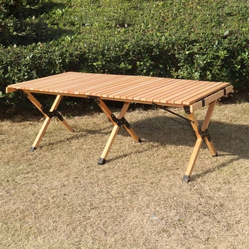 Уличный складной стол из бука, деревянный стол для кемпинга, стол для семейного барбекю, стол для пикника, стол для вечеринки в саду, Уличная мебель для путешествий и походов
