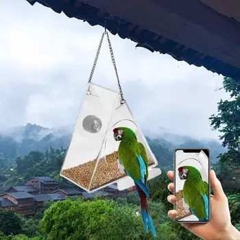 Наблюдайте за птицами вблизи с помощью камеры ночного видения с поддержкой Wi-Fi, многопользовательская поддержка наружного питания