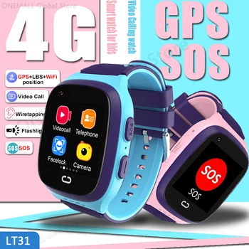 2023 Видеозвонок Смарт-Часы 4G SIM SOS Чат Наручные Часы Для Мальчиков GPS LBS WIFI Местоположение Смарт-Часы Для Девочки Водонепроницаемые Часы Новые