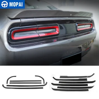 Наклейки из углеродного волокна MOPAI, Декоративная крышка заднего фонаря автомобиля для Dodge Challenger 2015-2022, Внешние аксессуары