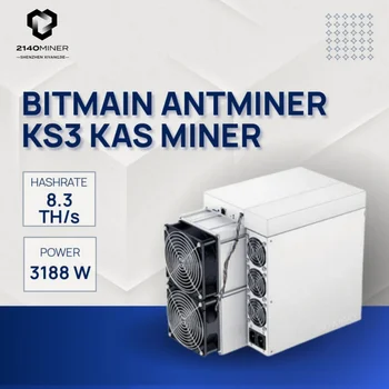 Bitmain ANTMINER KS3 8.3T 3188W Алгоритм KHeavyHash KAS Майнер BTC BCH Майнер Asic Майнер с блоком питания PK IceRiver KS0 KS1 KS2