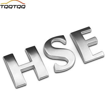 1шт 3D металлическое боковое крыло автомобиля HSE, Эмблема заднего багажника, значок, наклейка, Отличительные знаки для Land Rover Range Rover