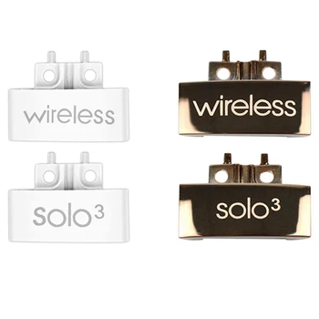 2 пары сменных петель, соединитель для оголовья, крышка с шарнирным зажимом для наушников Beats Solo 3 Wireless A1796, белый и золотой