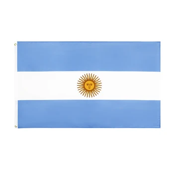 Флаг Аргентины 90*150 см, подвесной баннер со стандартным флагом из полиэстера