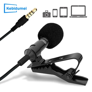Переносной микрофон с разъемом 3,5 мм, проводная стереостудийная мини-игровая гарнитура, аудио, маленький микрофон для компьютера, ноутбука, чата Skype, караоке