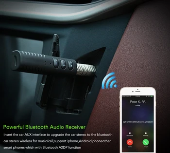 Bluetooth Aux Адаптер Аудиоприемника Громкой Связи Для Peugeot 206 307 407 308 207 208 508 406 301 Honda Civic Accord