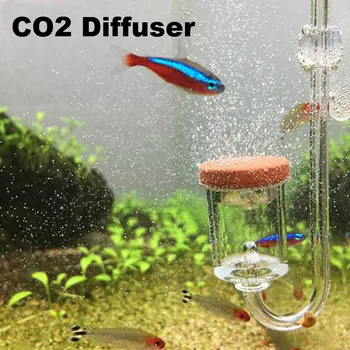 Высококачественный Аквариум с прозрачным счетчиком пузырьков, Распылитель для аквариумных водных растений, Цилиндр Co2, Диффузор, Преобразователь