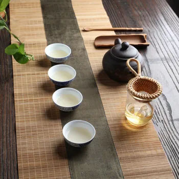 Бамбуковый чайный фильтр для чайной церемонии Мэн Цзун, бамбуковый корневой фильтр, ложка, Бамбуковый набор для протечки чая, креативный фильтр в японском стиле