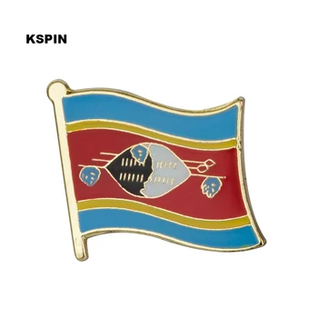 Булавка с флагом Свазиленда на лацкане, значок, Брошь, значки 1ШТ KS-0166