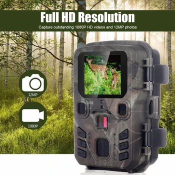 20MP 1080P охотничья Тропа Камера Mini301 с Ночным Видением Фотоловушки Для Разведки Дикой природы 0.45 S Триггер Водонепроницаемая Охотничья камера