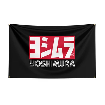 Поддержка настройки 3x5 Флаг Yoshimura, аксессуары для мотоциклов с принтом из полиэстера, баннер для декора