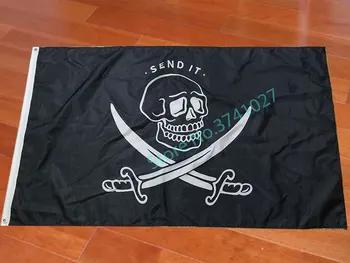 90x150 см новый баннер с черепом, пиратами, Пиратским флагом, корсарами с пользовательским баннером с историей любого хобби