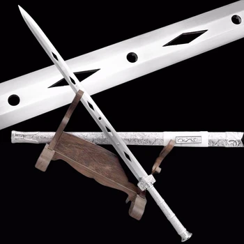 Полое лезвие из высокоуглеродистой стали, острый Китайский меч Кунг-фу, металлическая ручка, сабля ушу Хань Тан Цзянь