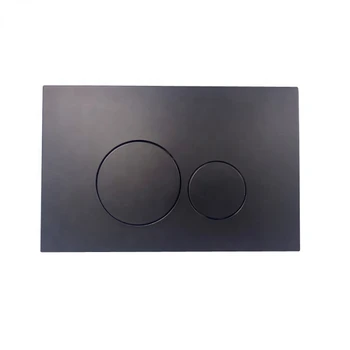Скрытая сливная пластина для бачка матово-черного цвета для унитаза, скрытая в настенной панели для бачка
