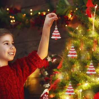Рождественский кулон, Подвесной орнамент, декор, Мультяшная Рождественская елка, Праздничное украшение, Рождественская елка, Мультяшная кукла, подвесные подвески
