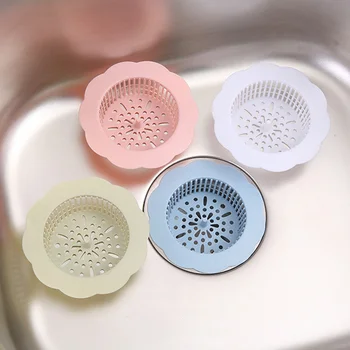 Сетчатый фильтр для кухонной раковины, Канализационные фильтры для раковины, улавливатель стоков для пола в ванной, сливное отверстие для слива отходов, фильтр-ловушка, экран с защитой от блокировки