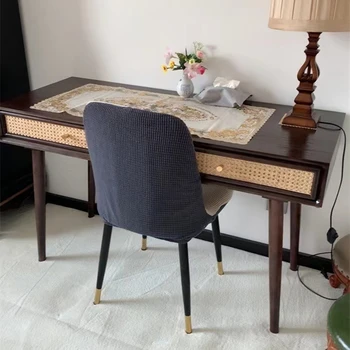 Стол из массива дерева в скандинавском стиле, простой современный компьютерный стол, рабочий стол для маленькой квартиры, японский стол на заказ