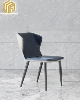1 нордический роскошный сетчатый красный обеденный стул домашний конструктора стул простой современный номер модели железных искусство ведения переговоров, стул отдыха