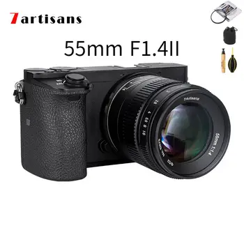 Объектив 7artisans lente 55mm F1.4II с большой диафрагмой Prime Для SonyE Mount A6600/Canon EOS-M/Fuji XF/Macro 4/3 mount/Nikon Z