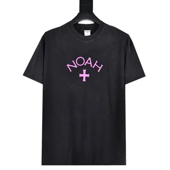 Простая футболка NOAH с круглым вырезом и буквенным принтом Для мужчин и женщин, Размер ЕС, 100% хлопок, футболки NOAH, Модные странные вещи