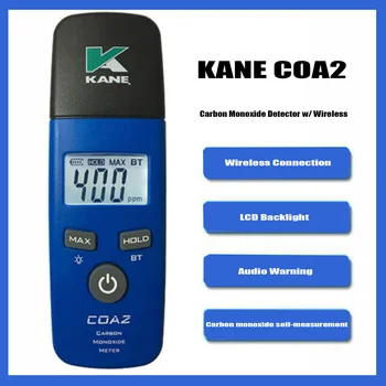 KANE COA2 Беспроводной или автономный тестер детектора CO с датчиком самотестирования детектора угарного газа с беспроводным подключением, KANECOA2.