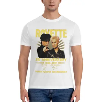 Roxette 35TH Anniversary 1986-2021 Незаменимая футболка, футболка оверсайз, мужские спортивные рубашки, мужские футболки для мужчин